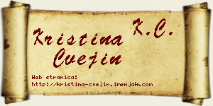 Kristina Cvejin vizit kartica